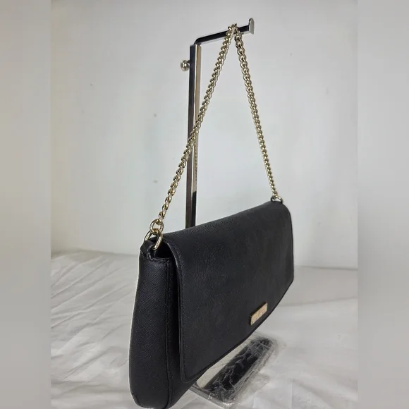Kate Spade New York Black Shoulder Bag with Gold Chain – - Picture 2 of 15